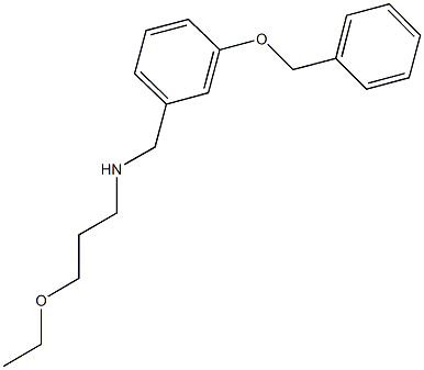 N-[3-(benzyloxy)benzyl]-N-(3-ethoxypropyl)amine Structure