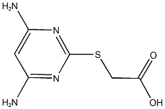 [(4,6-diamino-2-pyrimidinyl)sulfanyl]acetic acid 结构式