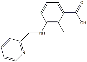 2-methyl-3-[(2-pyridinylmethyl)amino]benzoic acid 结构式