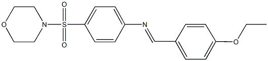 N-(4-ethoxybenzylidene)-N-[4-(4-morpholinylsulfonyl)phenyl]amine Structure