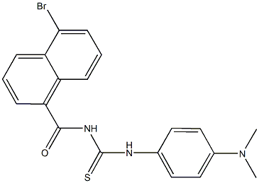 N-(5-bromo-1-naphthoyl)-N'-[4-(dimethylamino)phenyl]thiourea|