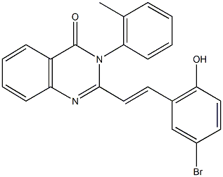 2-[2-(5-bromo-2-hydroxyphenyl)vinyl]-3-(2-methylphenyl)-4(3H)-quinazolinone