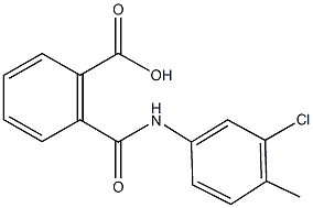2-[(3-chloro-4-methylanilino)carbonyl]benzoic acid,,结构式