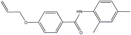 4-(allyloxy)-N-(2,4-dimethylphenyl)benzamide,,结构式