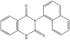 3-(1-naphthyl)-2-sulfanyl-4(3H)-quinazolinone Structure