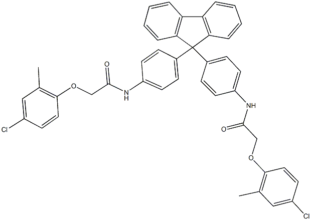  2-(4-chloro-2-methylphenoxy)-N-{4-[9-(4-{[(4-chloro-2-methylphenoxy)acetyl]amino}phenyl)-9H-fluoren-9-yl]phenyl}acetamide