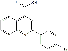 2-(4-bromophenyl)-4-quinolinecarboxylic acid,,结构式