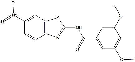 N-{6-nitro-1,3-benzothiazol-2-yl}-3,5-dimethoxybenzamide