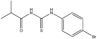 N-(4-bromophenyl)-N'-isobutyrylthiourea Struktur