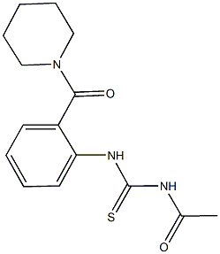 N-acetyl-N'-[2-(1-piperidinylcarbonyl)phenyl]thiourea