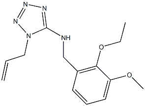 N-(1-allyl-1H-tetraazol-5-yl)-N-(2-ethoxy-3-methoxybenzyl)amine Struktur