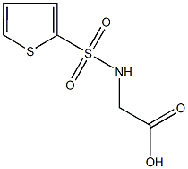 [(2-thienylsulfonyl)amino]acetic acid 结构式