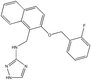 N-({2-[(2-fluorobenzyl)oxy]-1-naphthyl}methyl)-N-(1H-1,2,4-triazol-3-yl)amine