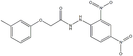 N'-{2,4-bisnitrophenyl}-2-(3-methylphenoxy)acetohydrazide Structure