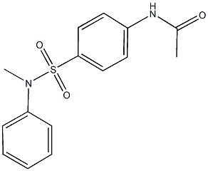 N-{4-[(methylanilino)sulfonyl]phenyl}acetamide Structure