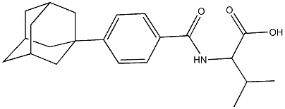 N-[4-(1-adamantyl)benzoyl]valine,,结构式