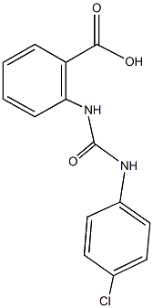 2-{[(4-chloroanilino)carbonyl]amino}benzoic acid Structure