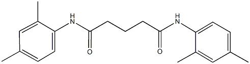 N~1~,N~5~-bis(2,4-dimethylphenyl)pentanediamide,,结构式