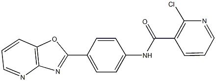 2-chloro-N-(4-[1,3]oxazolo[4,5-b]pyridin-2-ylphenyl)nicotinamide