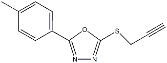 5-(4-methylphenyl)-1,3,4-oxadiazol-2-yl prop-2-ynyl sulfide Structure