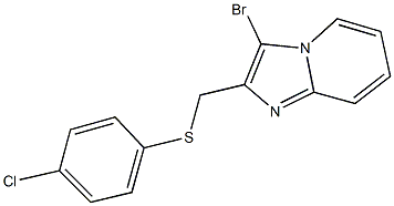 3-bromo-2-{[(4-chlorophenyl)sulfanyl]methyl}imidazo[1,2-a]pyridine Structure