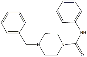 4-benzyl-N-phenyl-1-piperazinecarboxamide Struktur
