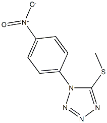 1-{4-nitrophenyl}-5-(methylsulfanyl)-1H-tetraazole 结构式