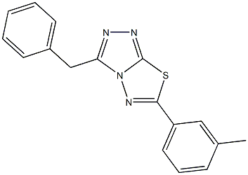 3-benzyl-6-(3-methylphenyl)[1,2,4]triazolo[3,4-b][1,3,4]thiadiazole