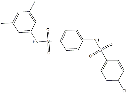  4-chloro-N-{4-[(3,5-dimethylanilino)sulfonyl]phenyl}benzenesulfonamide