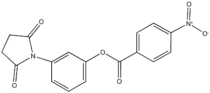 3-(2,5-dioxo-1-pyrrolidinyl)phenyl 4-nitrobenzoate