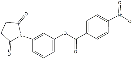  3-(2,5-dioxo-1-pyrrolidinyl)phenyl 4-nitrobenzoate