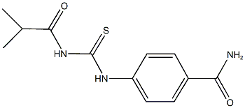 4-{[(isobutyrylamino)carbothioyl]amino}benzamide 结构式