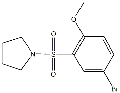 4-bromo-2-(1-pyrrolidinylsulfonyl)phenyl methyl ether