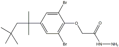  2-[2,6-dibromo-4-(1,1,3,3-tetramethylbutyl)phenoxy]acetohydrazide