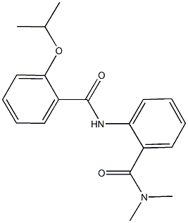 2-[(2-isopropoxybenzoyl)amino]-N,N-dimethylbenzamide Structure