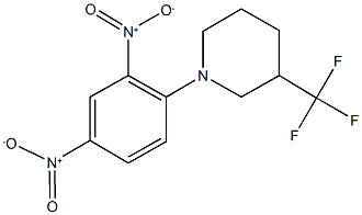 1-{2,4-bisnitrophenyl}-3-(trifluoromethyl)piperidine 化学構造式