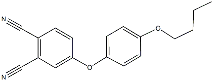 4-(4-butoxyphenoxy)phthalonitrile 化学構造式