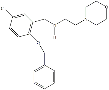 N-[2-(benzyloxy)-5-chlorobenzyl]-N-[2-(4-morpholinyl)ethyl]amine Structure