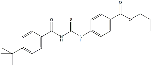 propyl 4-({[(4-tert-butylbenzoyl)amino]carbothioyl}amino)benzoate