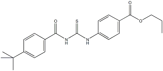 propyl 4-({[(4-tert-butylbenzoyl)amino]carbothioyl}amino)benzoate|