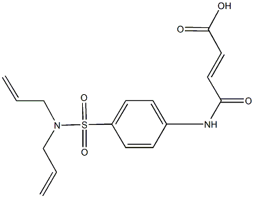 4-{4-[(diallylamino)sulfonyl]anilino}-4-oxo-2-butenoic acid,,结构式