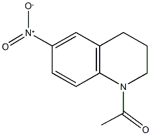 1-acetyl-6-nitro-1,2,3,4-tetrahydroquinoline 化学構造式