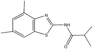 N-(4,6-dimethyl-1,3-benzothiazol-2-yl)-2-methylpropanamide Structure