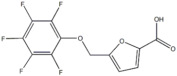 5-[(2,3,4,5,6-pentafluorophenoxy)methyl]-2-furoic acid Structure