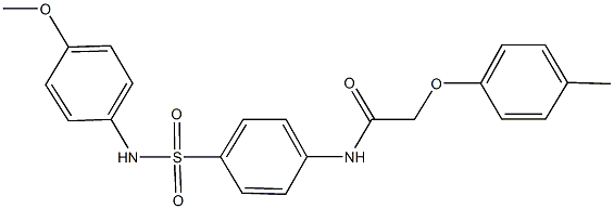 N-{4-[(4-methoxyanilino)sulfonyl]phenyl}-2-(4-methylphenoxy)acetamide