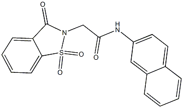 2-(1,1-dioxido-3-oxo-1,2-benzisothiazol-2(3H)-yl)-N-(2-naphthyl)acetamide