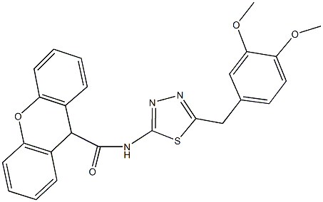 N-[5-(3,4-dimethoxybenzyl)-1,3,4-thiadiazol-2-yl]-9H-xanthene-9-carboxamide