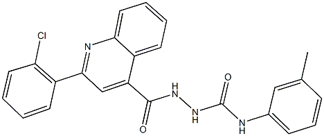 2-{[2-(2-chlorophenyl)-4-quinolinyl]carbonyl}-N-(3-methylphenyl)hydrazinecarboxamide