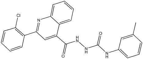  2-{[2-(2-chlorophenyl)-4-quinolinyl]carbonyl}-N-(3-methylphenyl)hydrazinecarboxamide