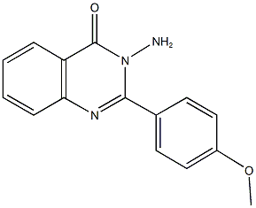 3-amino-2-(4-methoxyphenyl)-4(3H)-quinazolinone 结构式